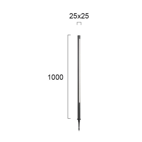 LED Градински стълб LIAM 4262400 Viokef 15W 3000K | Osvetlenieto.bg
