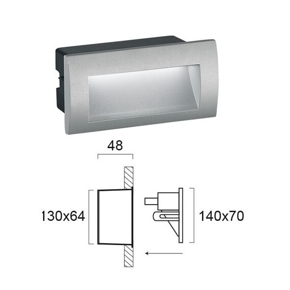 LED Осветление за вграждане RIVA 4124900 Viokef 3W 3000K | Osvetlenieto.bg LED Осветление за вграждане RIVA 4124900 Viokef 3W 3000K | Osvetlenieto.bg