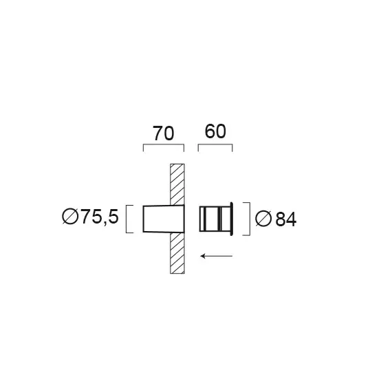 LED Осветление за вграждане SERIFOS 4261100 Viokef 3W 3000K | Osvetlenieto.bg