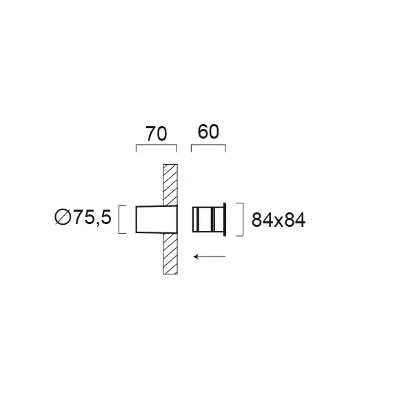 LED Осветление за вграждане SERIFOS 4261200 Viokef 3W 3000K | Osvetlenieto.bg