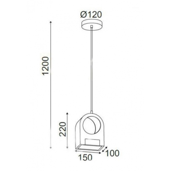 LED Пендел YOKO DCR39218 Aca Lighting 10W 3000K | Osvetlenieto.bg