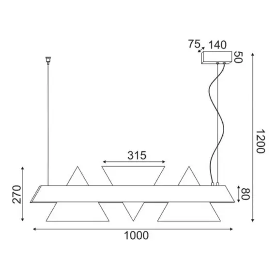 LED Полилей ARMSTRONG DCR39215 Aca Lighting 18W 3000K | Osvetlenieto.bg