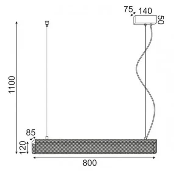 LED Полилей OFIS DCR39211 Aca Lighting 11W 3000K | Osvetlenieto.bg