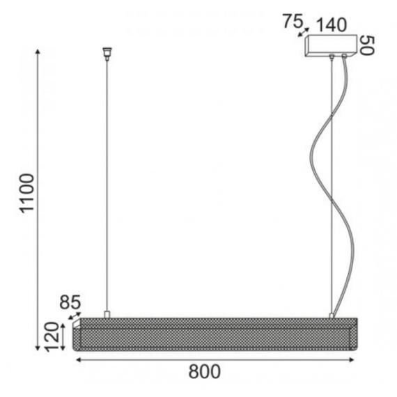 LED Полилей OFIS DCR39211 Aca Lighting 11W 3000K | Osvetlenieto.bg