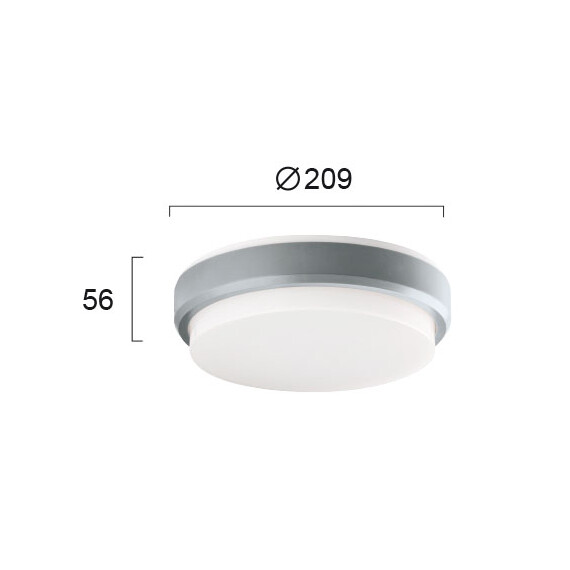 LED Външен плафон TINOS 4171700 Viokef 10W 3000K | Osvetlenieto.bg