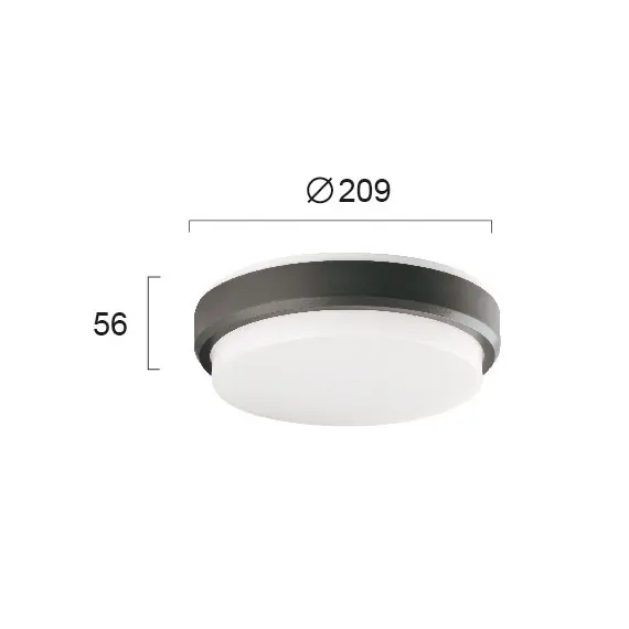 LED Външен плафон TINOS 4171701 Viokef 10W 3000K | Osvetlenieto.bg