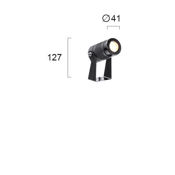 LED Външен прожектор ATLAS 4187500 Viokef 3W 3200K | Osvetlenieto.bg