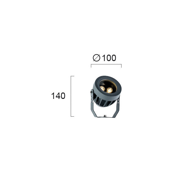 LED Външен прожектор ERMIS 4205000 Viokef 3W 3000K | Osvetlenieto.bg