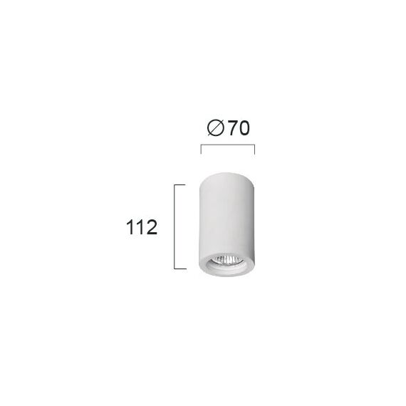 Луна за открит монтаж PHENIX 4160200 Viokef 1xGU10 | Osvetlenieto.bg Луна за открит монтаж PHENIX 4160200 Viokef 1xGU10 | Osvetlenieto.bg