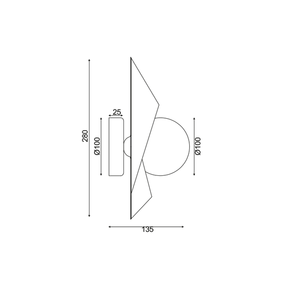 Модерен аплик POLYGON HL42591W28BG Aca Lighting 1xG9 | Osvetlenieto.bg