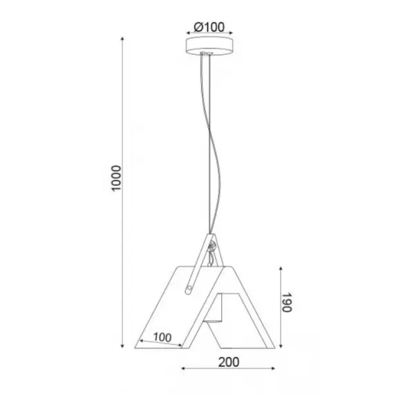 Пендел ALFA DCR171191P Aca Lighting 1xE27 | Osvetlenieto.bg