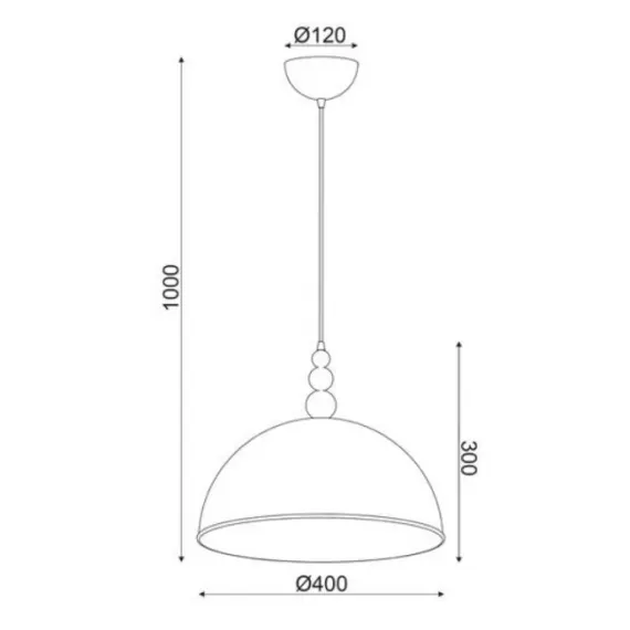 Пендел MANHATTAN DCR171183P Aca Lighting 3xE27 | Osvetlenieto.bg