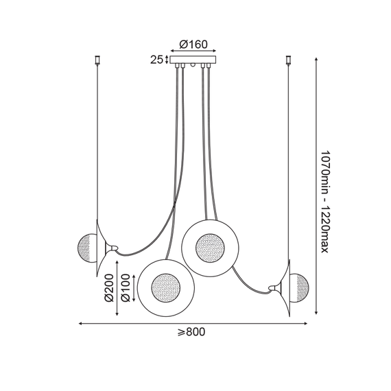 Полилей HYDRA HL4308P81BC Aca Lighting 8xG9 | Osvetlenieto.bg Полилей HYDRA HL4308P81BC Aca Lighting 8xG9 | Osvetlenieto.bg