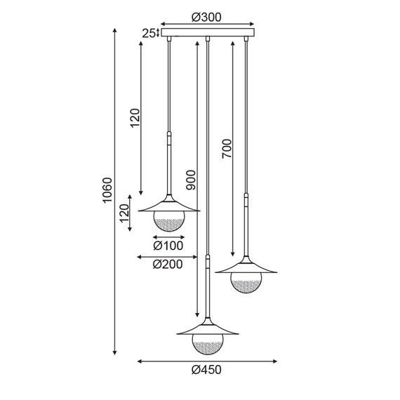 Полилей LAYLA HL4313P35BB Aca Lighting 3xG9 | Osvetlenieto.bg Полилей LAYLA HL4313P35BB Aca Lighting 3xG9 | Osvetlenieto.bg