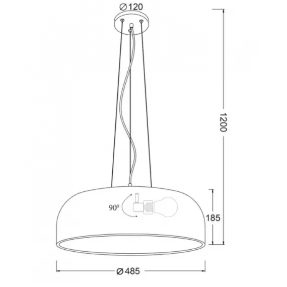 Полилей SALON OD5390MB Aca Lighting 3xE27 | Osvetlenieto.bg