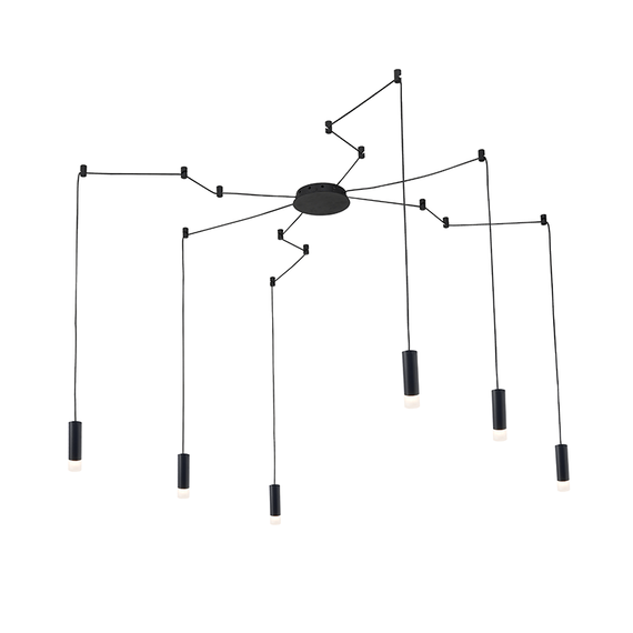 Полилей TERES YL22C6BK Aca Lighting 6xG9 | Osvetlenieto.bg