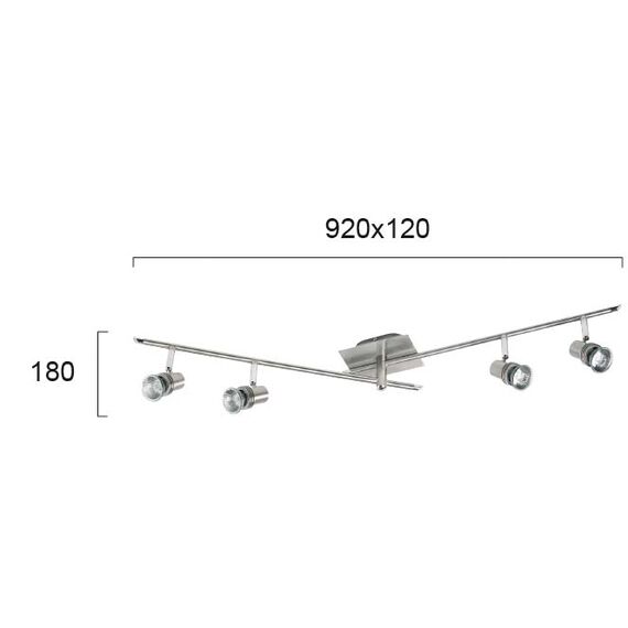 Спот CHA-CHA 462200 Viokef 4xGU10 | Osvetlenieto.bg