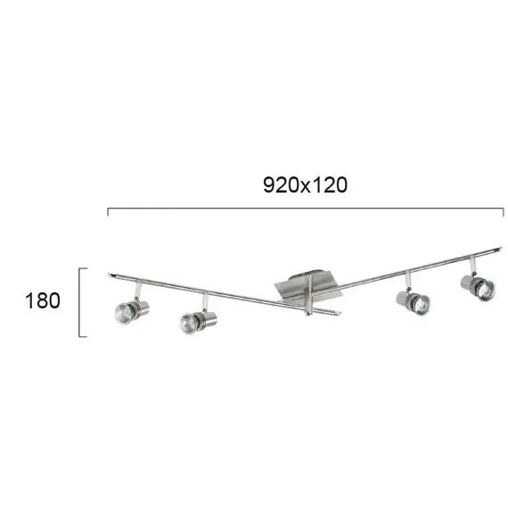 Спот CHA-CHA 462200 Viokef 4xGU10 | Osvetlenieto.bg