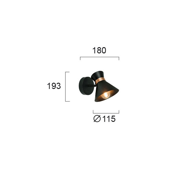Спот KELLY 4148200 Viokef 1xE14 | Osvetlenieto.bg