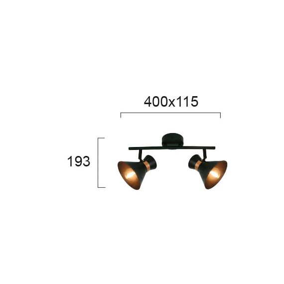 Спот KELLY 4148300 Viokef 2xE14 | Osvetlenieto.bg
