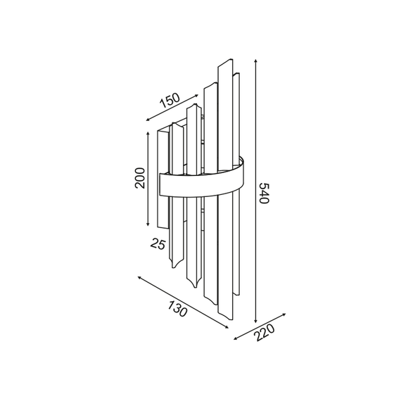 Аплик EMPIRE EG6172W54CG Aca Lighting 2xE14 | Osvetlenieto.bg Аплик EMPIRE EG6172W54CG Aca Lighting 2xE14 | Osvetlenieto.bg