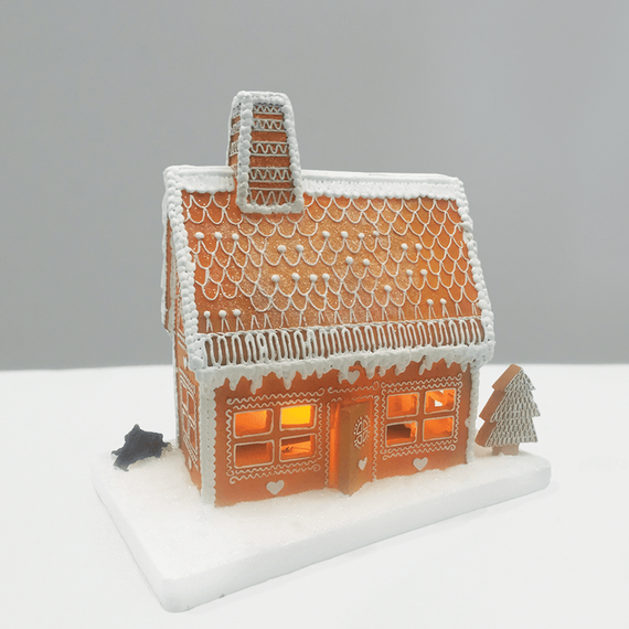 Коледна декорация LED GINGERBREAD HOUSE X0323 Aca Lighting 3xAA | Osvetlenieto.bg