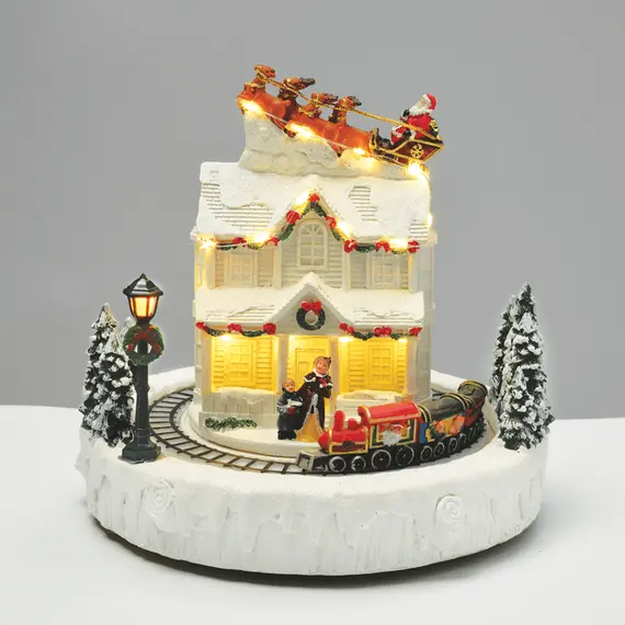 Коледна декорация SANTA ON THE ROOF X0306 Aca Lighting | Osvetlenieto.bg