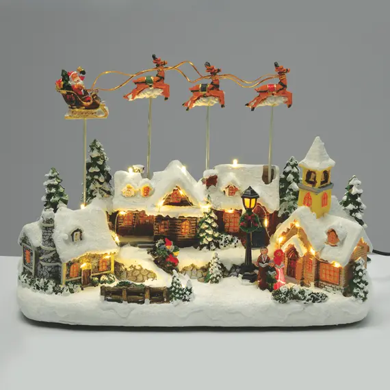 Коледна декорация SANTA RIDE SLEIGH X0307 Aca Lighting | Osvetlenieto.bg