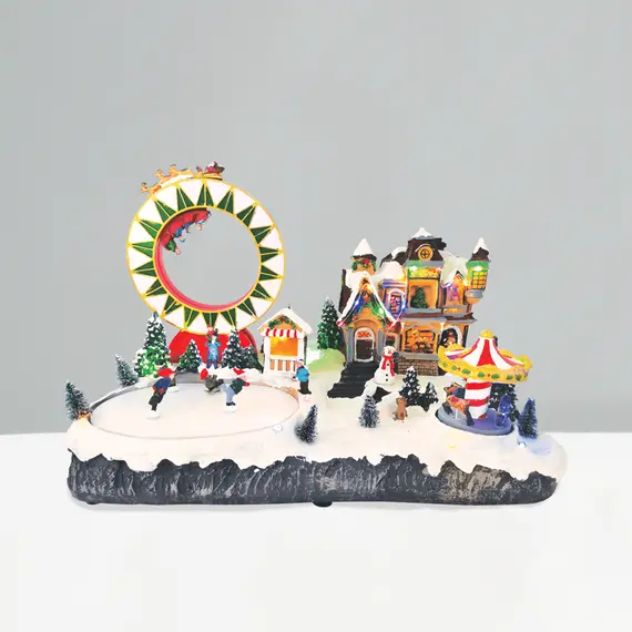 Коледна декорация SNOWY AMUSEMENT PARK X0324 Aca Lighting | Osvetlenieto.bg