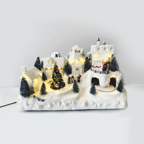 Коледна декорация SNOWY VILLAGE X0311 Aca Lighting | Osvetlenieto.bg