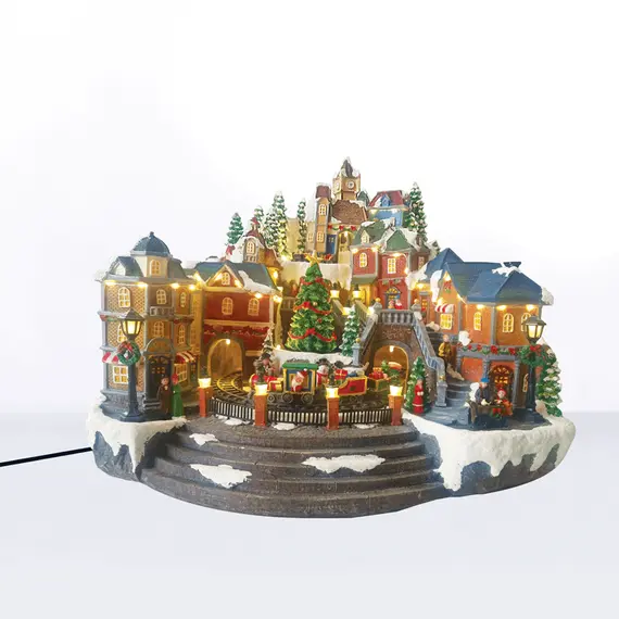 Коледна декорация SNOWY VILLAGE X0325 Aca Lighting | Osvetlenieto.bg