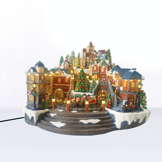 Коледна декорация SNOWY VILLAGE X0325 Aca Lighting | Osvetlenieto.bg