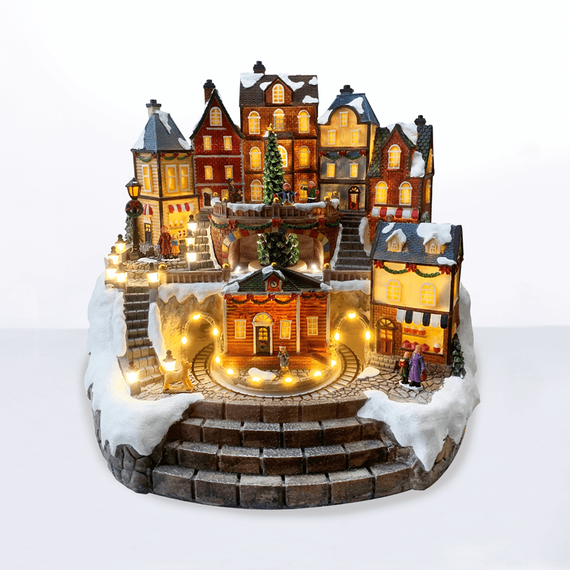 Коледна декорация SNOWY VILLAGE X0326 Aca Lighting | Osvetlenieto.bg