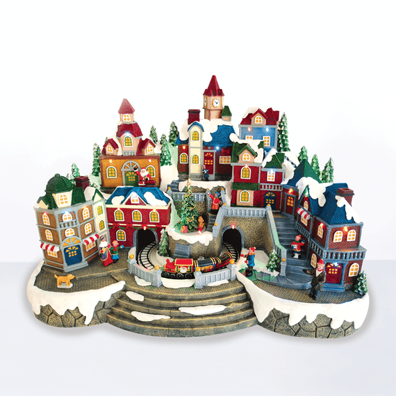 Коледна декорация SNOWY VILLAGE X0329 Aca Lighting | Osvetlenieto.bg