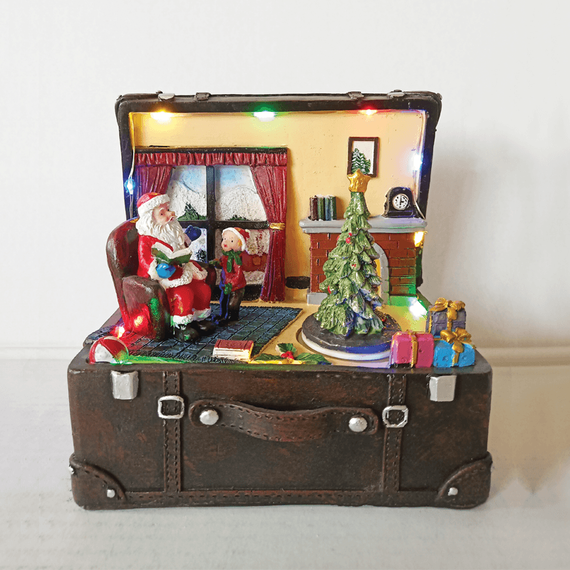 Коледна декорация XMAS SUITCASE X0316 Aca Lighting | Osvetlenieto.bg