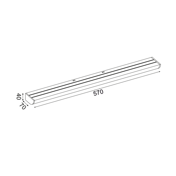 LED Аплик за баня KLARA PN29LEDW57SR Aca Lighting 12W 3000K | Osvetlenieto.bg