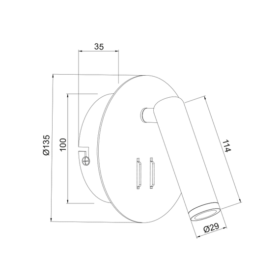 LED Аплик ZEUS SF1801LEDB Aca Lighting 7W 3000K | Osvetlenieto.bg