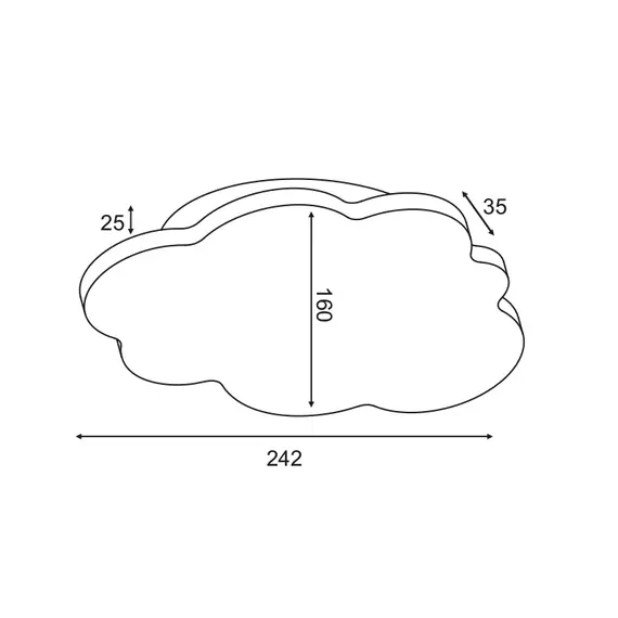 LED Детски аплик HOLMA ZM44LEDW24W Aca Lighting 9W 3000K | Osvetlenieto.bg