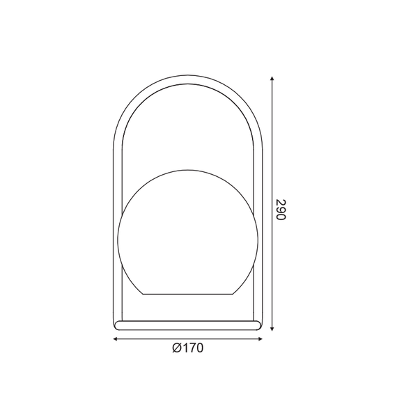 LED Градински фенер EGG ZM20LEDT29 Aca Lighting 1.2W 3000K | Osvetlenieto.bg