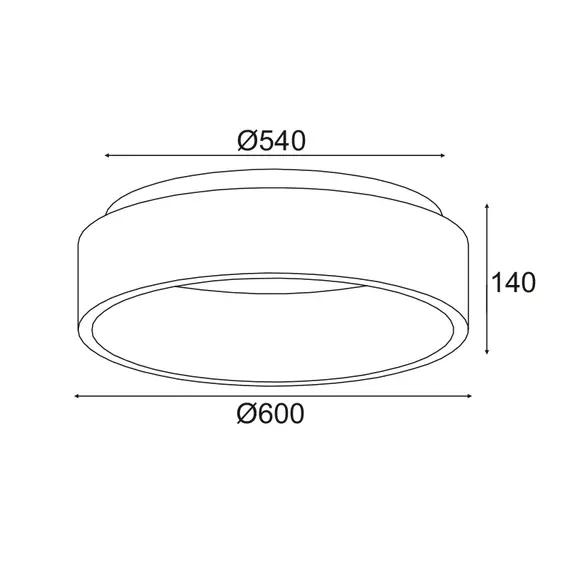 LED модерен плафон APOLLO BR81LEDC60WHCCT Aca Lighting 48W 3000K-4000K-6000K | Osvetlenieto.bg