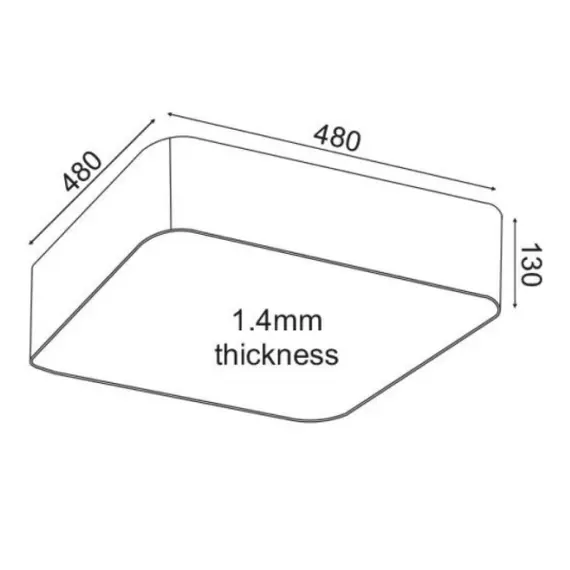LED модерен плафон EMERY V28LEDC48WH Aca Lighting 40W 3000K 3200 lm | Osvetlenieto.bg