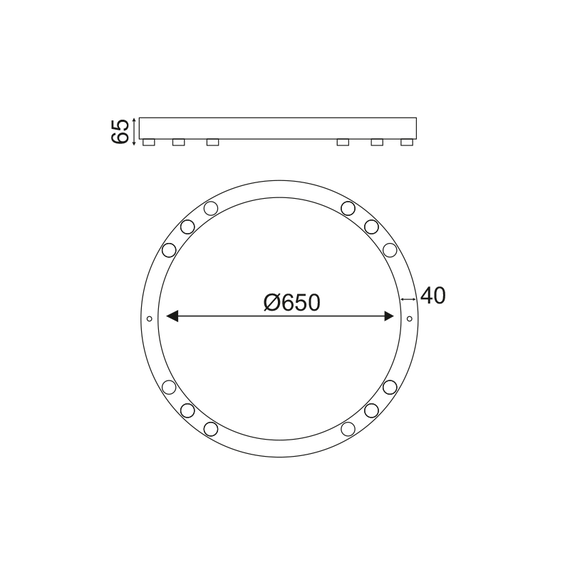 LED Модерен плафон MAGNETO JNAC36LED65WH Aca Lighting 36W 3000K 3240 lm | Osvetlenieto.bg
