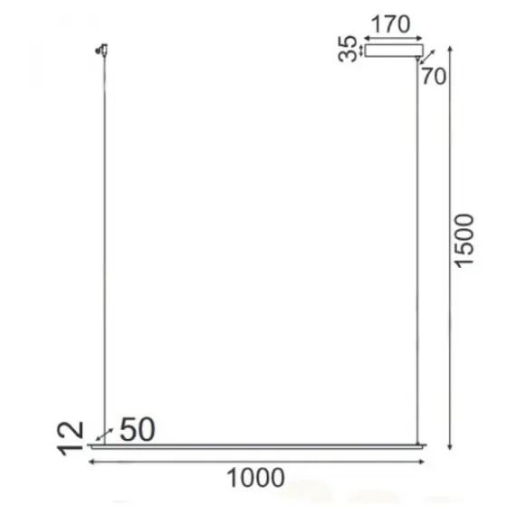 LED Полилей ATLANTIS ZM58LEDP100AB Aca Lighting 20W 3000K | Osvetlenieto.bg