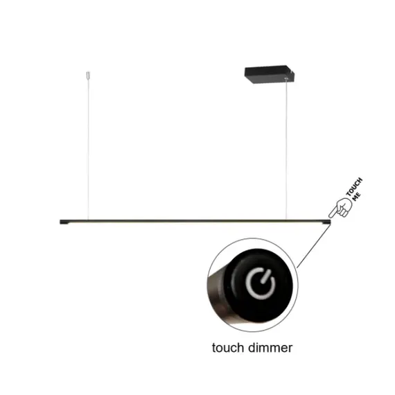 LED Полилей AVENUE ZM16LEDP105BK Aca Lighting 18W 3000K | Osvetlenieto.bg