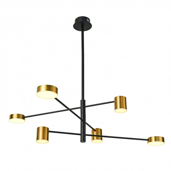 LED Полилей REMDAL PND-16374-6-BK-GD-3K Italux 26W 3000K | Osvetlenieto.bg