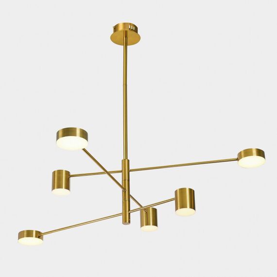 LED Полилей REMDAL PND-16374-6-COP-GD-4K Italux 36W 4000K | Osvetlenieto.bg