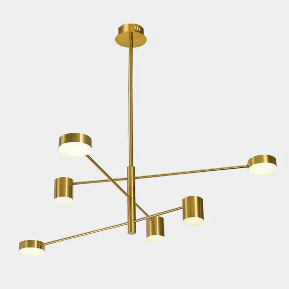 LED Полилей REMDAL PND-16374-6-COP-GD-4K Italux 36W 4000K | Osvetlenieto.bg