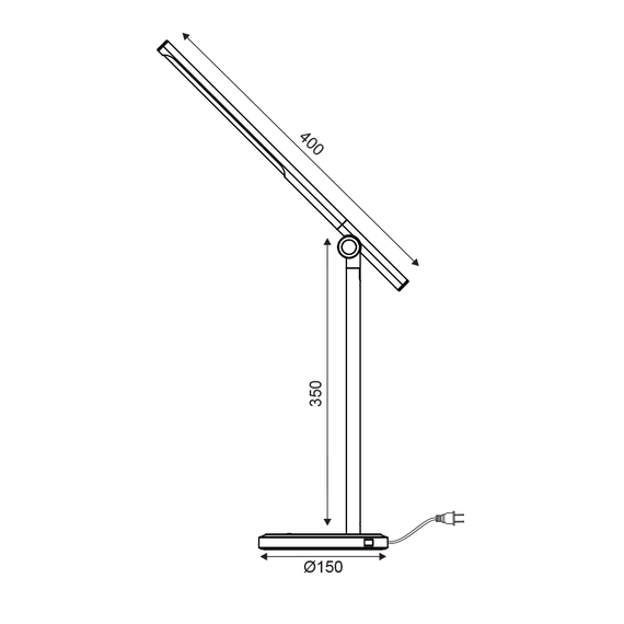 LED Работна лампа DEGAS SF1816LEDB Aca Lighting 7W 3000K | Osvetlenieto.bg