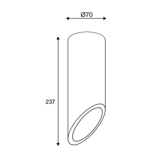 Луна за открит монтаж FALTSO MK151S24W Aca Lightig 1xGU10 | Osvetlenieto.bg