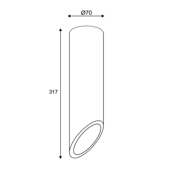 Луна за открит монтаж FALTSO MK151S32R Aca Lightig 1xGU10 | Osvetlenieto.bg